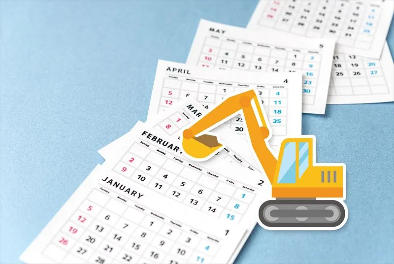 解体工事にかかる目安の期間について